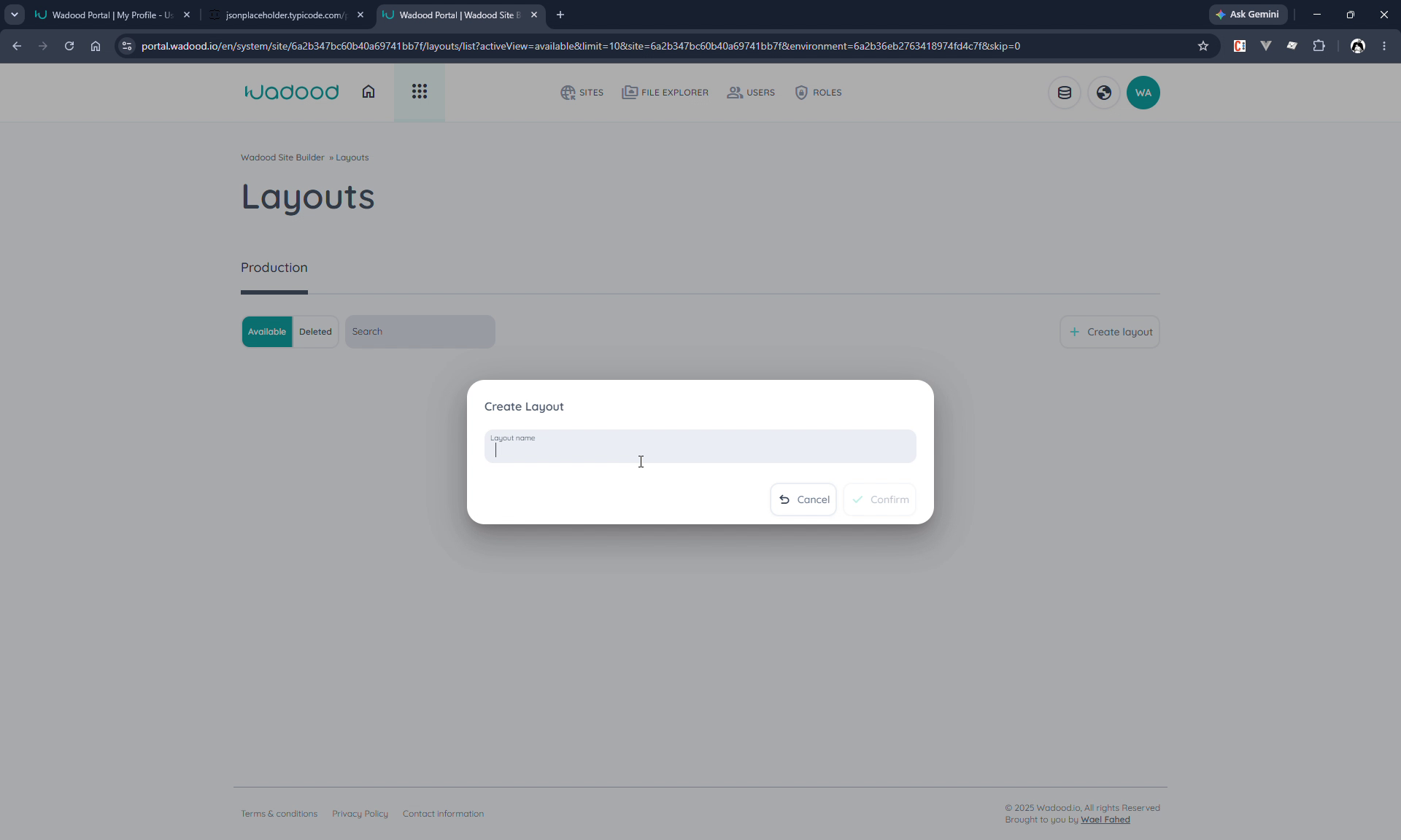 Create Layout